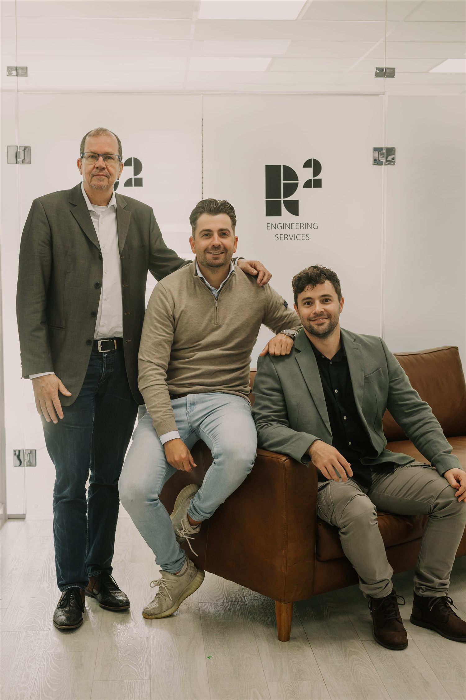 Research Square engineers with a client